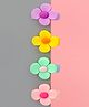 KIDLINGSS Set Of 4 Flower Applique Hair Clips - Multicolor