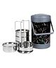Varmora Homeware  Jumbo Cosmic Insulated Hot Lunch Box With 5 SS Containers - Silver
