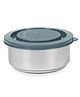 Varmora Homeware Stainless Steel Lunch Box with Plastic Lid 300ml