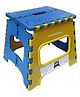 VARMORA Folding Stool - Lightweight & Portable Ergonomic Handle Sturdy Design Stool - Blue