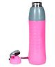 Varmora Homeware Gripo Stainless Steel Interior Water Bottle 100% Virgin Plastic Hot & Cold Compatible - 900 ml - Pink