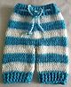 Knits & Knots Handmade Colour Blocked Pajama - Blue & White