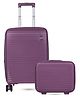 POLO CLASS TROLLEY BAG 24 INCH with vanity Trolley Bag Made from Premium Polypropylene with 360-Degree Rotating Wheels, Number Lock & Securitec Zipper -Purple