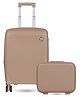 POLO CLASS TROLLEY BAG 24 INCH with vanity Trolley Bag Made from Premium Polypropylene with 360-Degree Rotating Wheels, Number Lock & Securitec Zipper -Beige