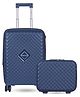 POLO CLASS TROLLEY BAG 24 INCH with vanity Trolley Bag Made from Premium Polypropylene with 360-Degree Rotating Wheels, Number Lock & Securitec Zipper -Blue