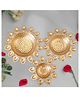 Ikkasa Sparkling Lotus Themed Golden Urli Accents - Set of 3