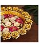 Ikkasa Rose Themed Golden Urli Accents - Set of 3