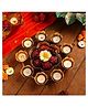 Ikkasa Golden Tealight Decorative Urli Bowl - Pooja Diya & Tealight Candle Holder themed