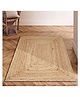 Ikkasa Beige Jute Essence Rectangular Reversible Rug - 3ft * 5ft