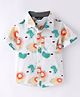 INFINITY Poplin Cotton Half Sleeves Printed Shirt - Multi