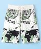 Pine Kids Above Knee Length Shorts With Map Print - White