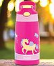 Basil  430 ml Stainless Steel Insulated Sipper Bottle for Kids | Kids Water Bottle for Boys & Girls- Pink Unicorn