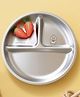 Basil Stainless Steel 3 Compartments Wheel Plate for Kids-Duck