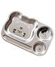 Basil Stainless Steel 3 Compartments Funky Dinner Plate for Kids-Tiger