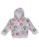 A Toddler Thing 100% Cotton Full Sleeves Floral Printed Quilted Hoodie - Lavender