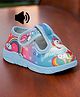 Lil Lollipop Rainbow & Unicorn Designed Velcro Closure Musical Sandals - Blue
