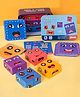 ADKD Face Changing Emoji Cube Puzzle Block for Kids Matching Block Puzzle Games Expression Toy with Cards - Multicolor