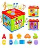 ADKD Musical 6 in 1 Learning Shape Sorter Activity Cube with Music & Lights Educational Toys with 11 Blocks - Multicolor