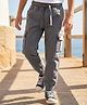 Pine Kids Cotton Elastane Woven Full Length Solid Trouser With Cargo Pockets - Grey