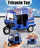 Toysire Pull-Back Powered Toys for Kids Auto Rickshaw Toy Fun Printed with & Movable Handle - Blue