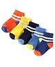 Cute Walk by Babyhug Knit Ankle Length Antibacterial Socks with Stripes Pack of 5 - Multicolor