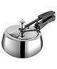 Vinod 18/8 Stainless Steel Sandwich Bottom Handi Shape Inner Lid Europa Pressure Cooker - 1.5 Ltrs |Induction Friendly