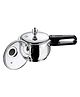 Vinod 18/8 Stainless Steel Splendid Plus Handi Shape Outer Lid Pressure Cooker - 1.5 L with Extra Glass Lid (Induction Friendly)