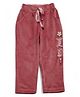 Lil Lollipop Good Focus Text Glitter Printed Pajama - Rust Orange