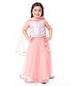 Babyhug Woven Sleeveless Sequined  Choli Lehenga & Dupatta Set- Pink