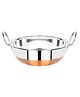 Omega Stainless Steel Copper Bottom Kadai - 21 cm, 1.6 Ltrs (11