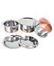 Omega Stainless Steel Copper Bottom Tope Set With Lid - 3Pcs (Tope - 1.8L, 1.4L & 1L)