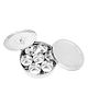 Omega Stainless Steel Masala/Spice Box w/Separator Plate,7 ContainersandSpoon-1.9L(12