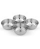 Omega Stainless Steel Veg Bowl/Katori/Mukta Vati - 8.8 cm, 140 ml (Set of 4) (5/22)