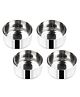 Omega Stainless Steel Veg Bowl/Katori/Sadi Vati - 6.6 cm, 125 ml (Set of 4) (4.5/22)