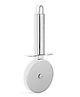Omega Stainless Steel Pizza Cutter with Pipe Handle | Silver
