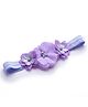 Bhoomi Collection Floral Designed & Pearls Embellished Headband - Light Purple