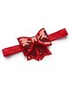 Bhoomi Collection Sequins Embellished Bow Designed Headband - Red