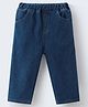 Mark & Mia Denim Three Fourth Length Washed Capri - Blue