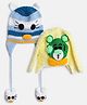 MayRa Knits Hand Knitted Crochet Set Of 2 Tweety Cap -Yellow,Blue