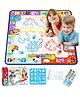 Kidology Water Color Mat - Doodle Water Drawing Mats 2 in 1 No Mess Coloring Educational Painting Toy