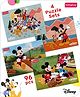 Babyhug Disney 96 pcs 4 in 1 Micky Mouse & Friends Jigsaw Puzzle |Montessori Learning and Educational Puzzle for 2-4 Years Kids| Pre-School and Early Learning Gifting Toy| BIS Certified