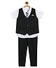 MINI KLUB Cotton Half Sleeves Solid 3 Piece Party Suit Set - Multi Colour