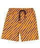 MINI KLUB Cotton Striped Shorts - Orange