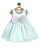MINI KLUB Cotton Knit Sleeveless Bow Applique Detailed Dress - Blue