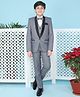 Jeet Ethnics Full Sleeves Solid 4 Piece Party Suit Set - Grey