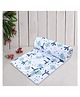 Trance Home Linen Pure Malmal Cotton Multipurpose Baby Dohar - Blue Elephant