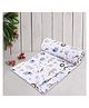 Trance Home Linen Pure Malmal Cotton Multipurpose Baby Dohar - Orange Giraffe