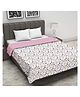 Trance Home Linen 100% Cotton Reversible Dohar Double Bed - Summer Dreams Pink