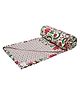 Trance Home Linen 100% Cotton Reversible Dohar Single Bed - Firdaus Red