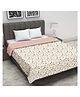 Trance Home Linen 100% Cotton Reversible Dohar Single Bed - Summer Dreams Peach